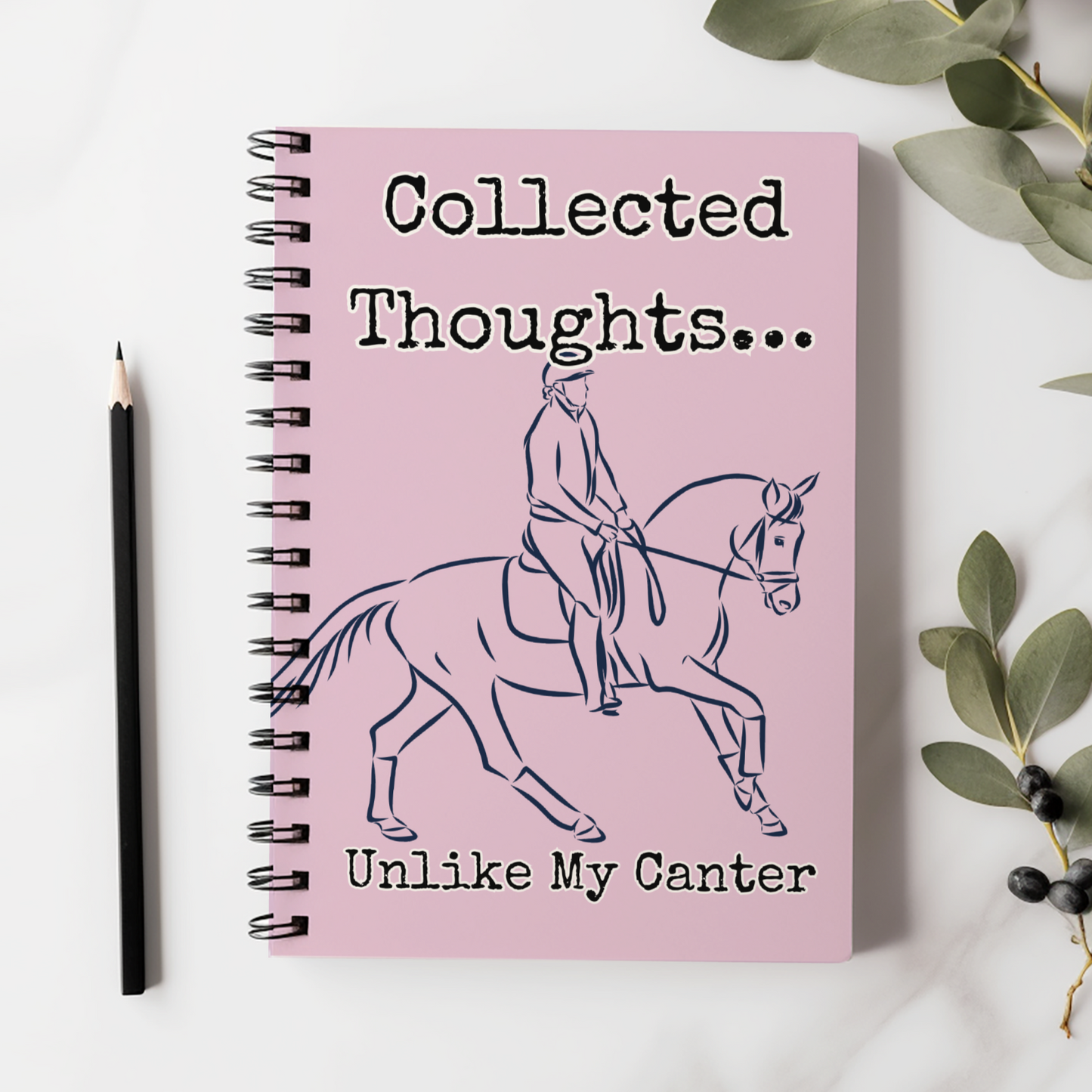 Horse Rider Spiral Notebook