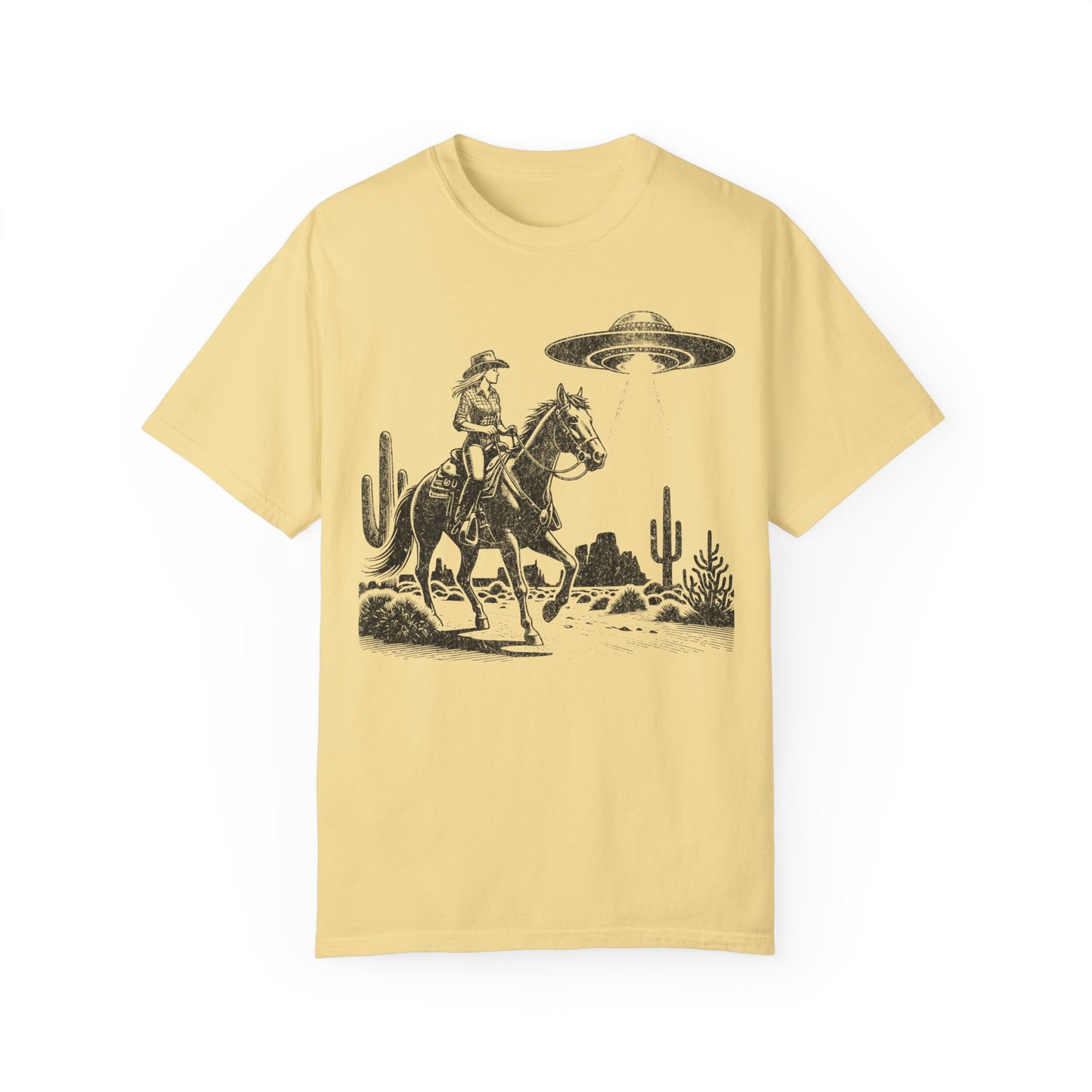 Western cowgirl UFO shirt