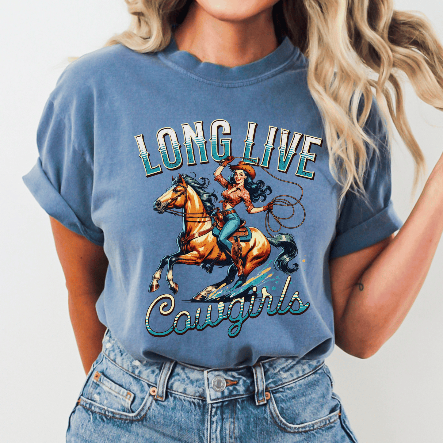 Retro Cowgirl Pinup Shirt