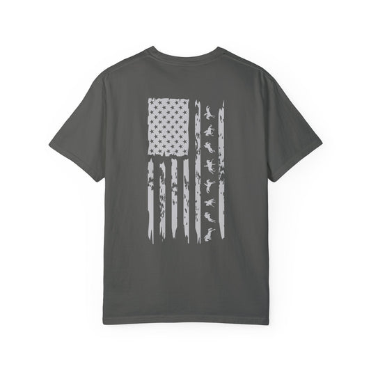 Equestrian Eventing distressed US flag shirt