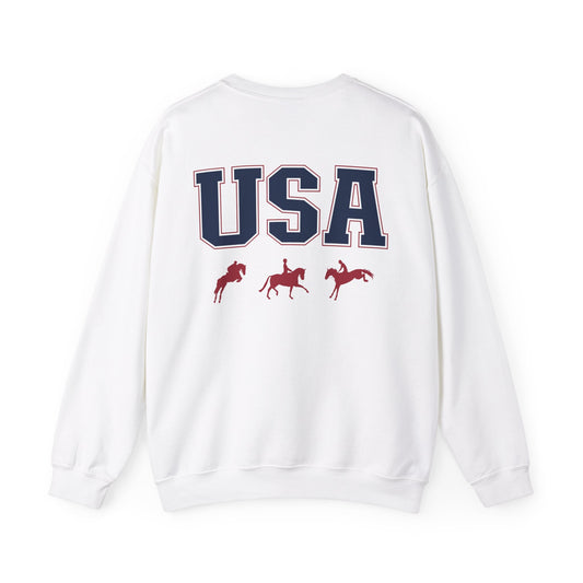 Patriotic Equestrian Summer Games 2024 Sweatshirt