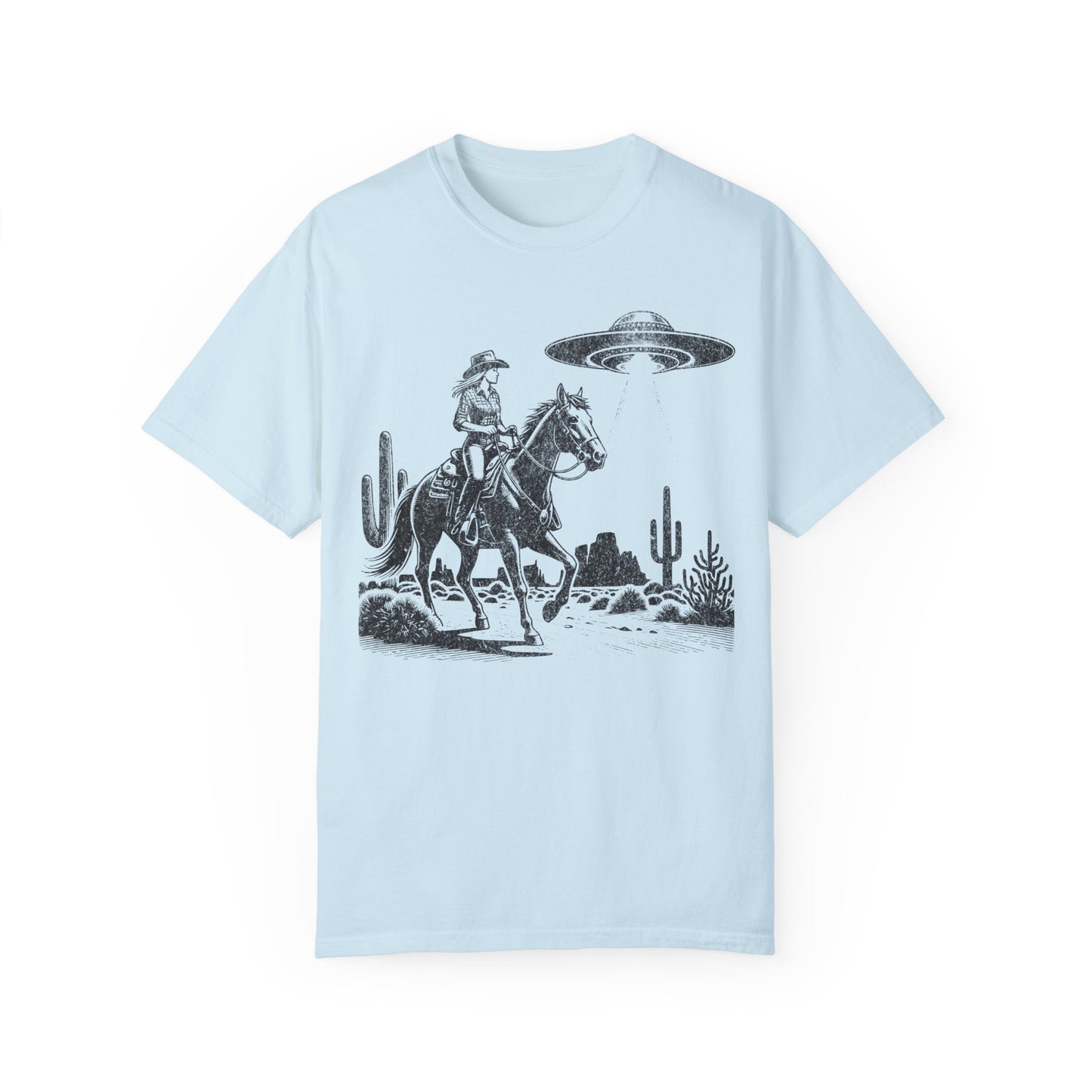 Western cowgirl UFO shirt