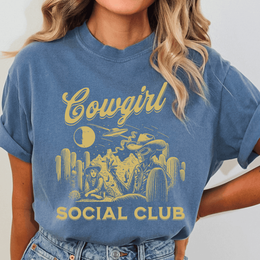 Cowgirl Alien Desert Social Club Shirt