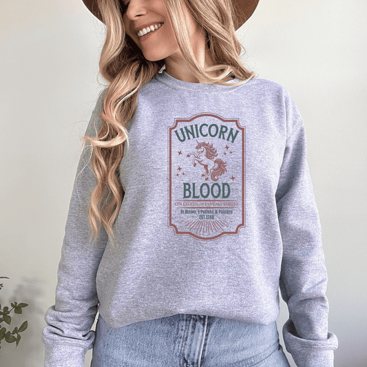 Unicorn blood Halloween sweatshirt