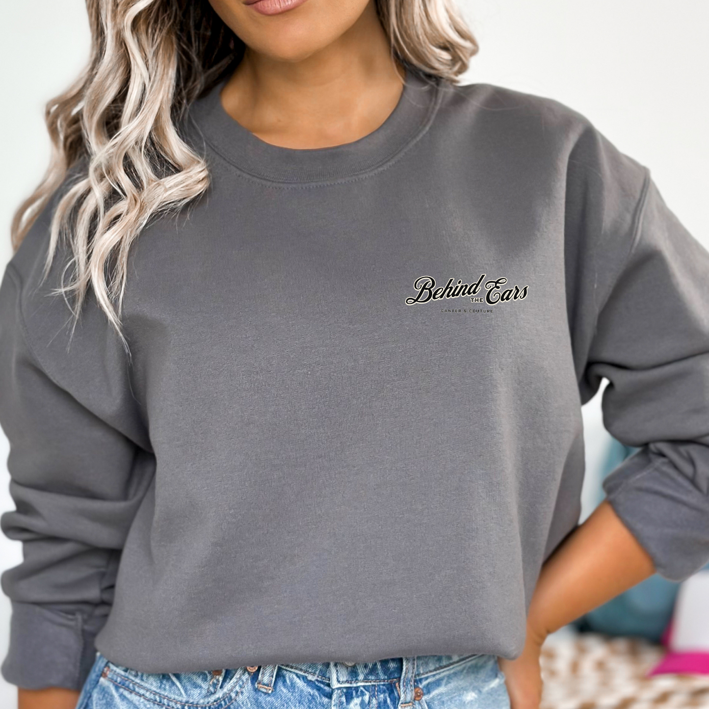 Behind The Ears Horse Driving Canter and Couture Sweatshirt, Pair
