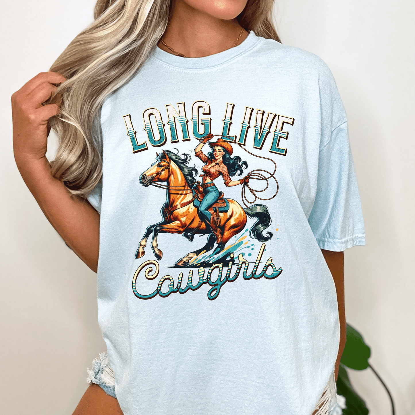 Retro Cowgirl Pinup Shirt