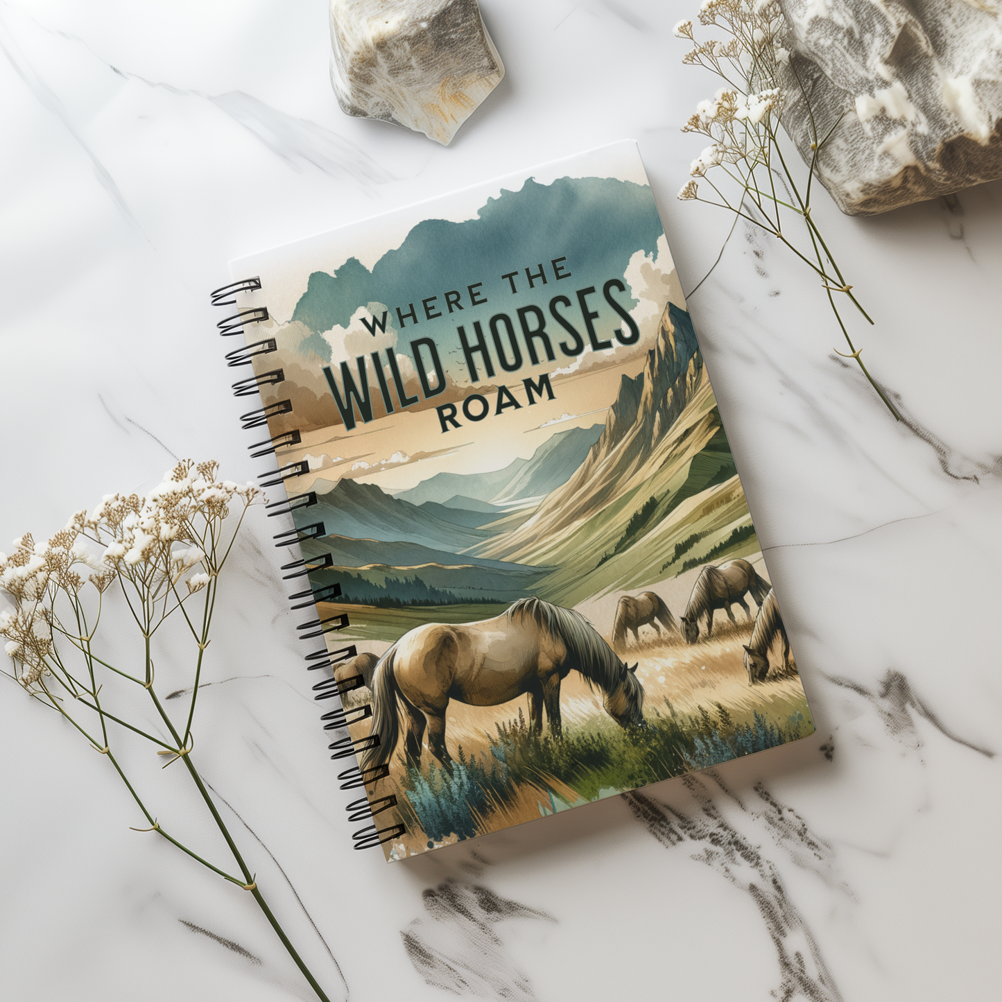 Where the Wild Horses Roam Spiral Notebook